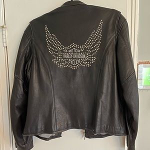 Harley Davidson womens large leather jacket